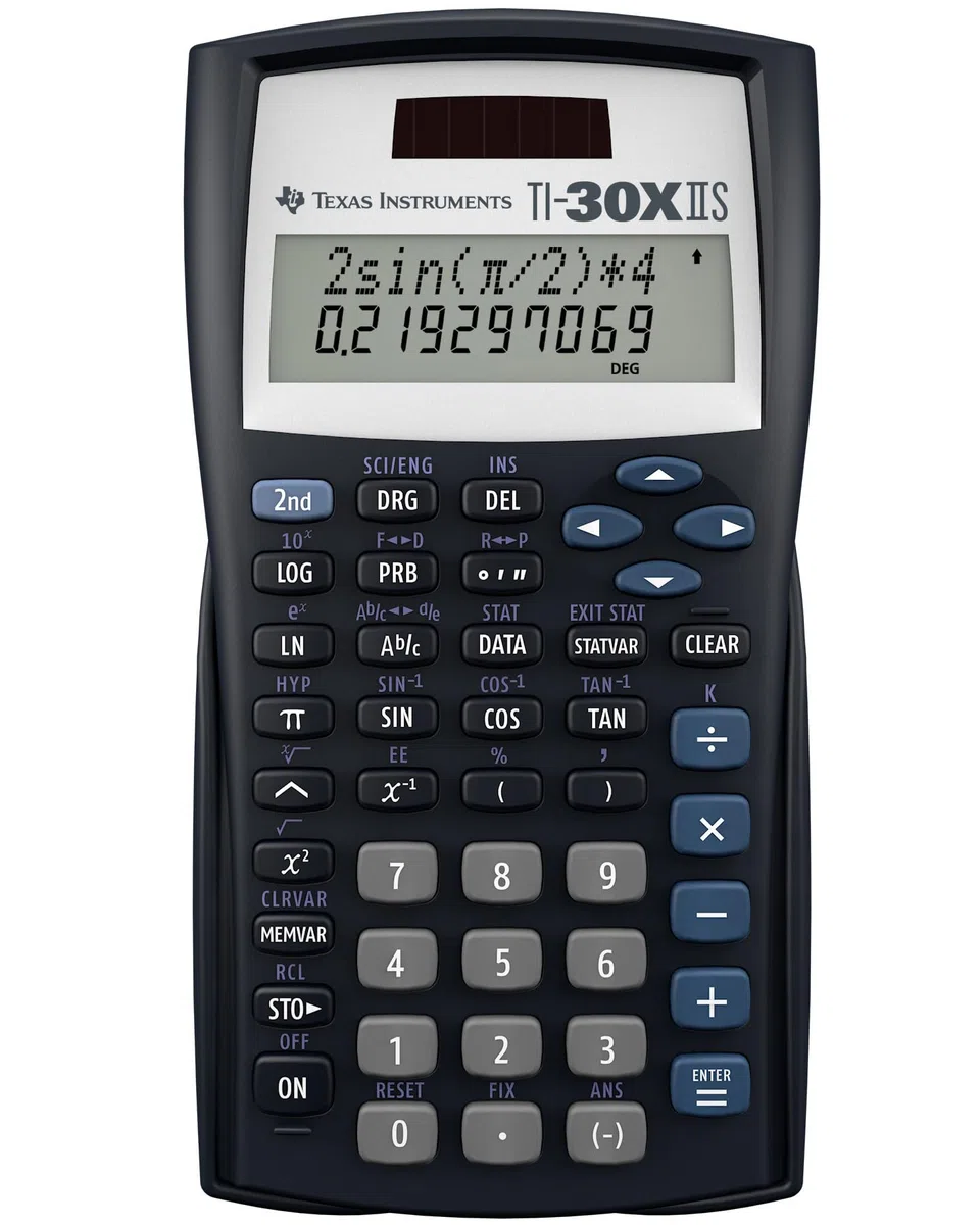 Texas Instruments TI-30 X IIS Pocket Scientific Black Calculator – Calculators (Pocket, Scientific, 11 Digits, 2 lines, battery/Solar, Black)