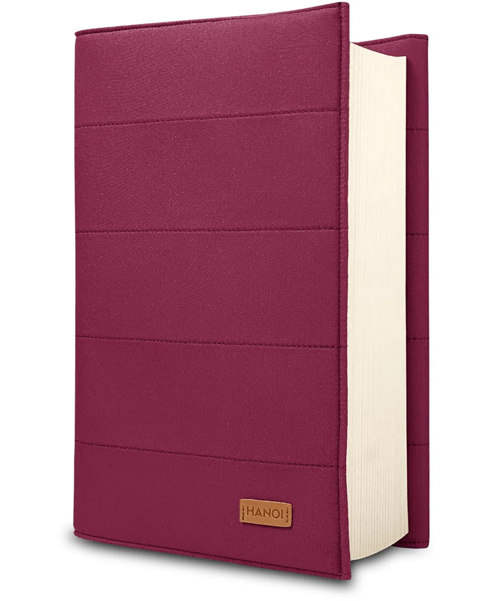 Funda para libros de lectura ajustable acolchada. Funda de libro acolchada grande. Funda libro, Cubierta para libros, Funda para tapa de libros (Buganvilla, Pequeño)