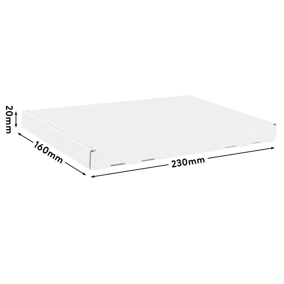 200 buzones grandes 230x160x20mm Blanco Envío Postal Caja plegable GB-1 | Caja plegable | Embalaje plegable | Buzones grandes