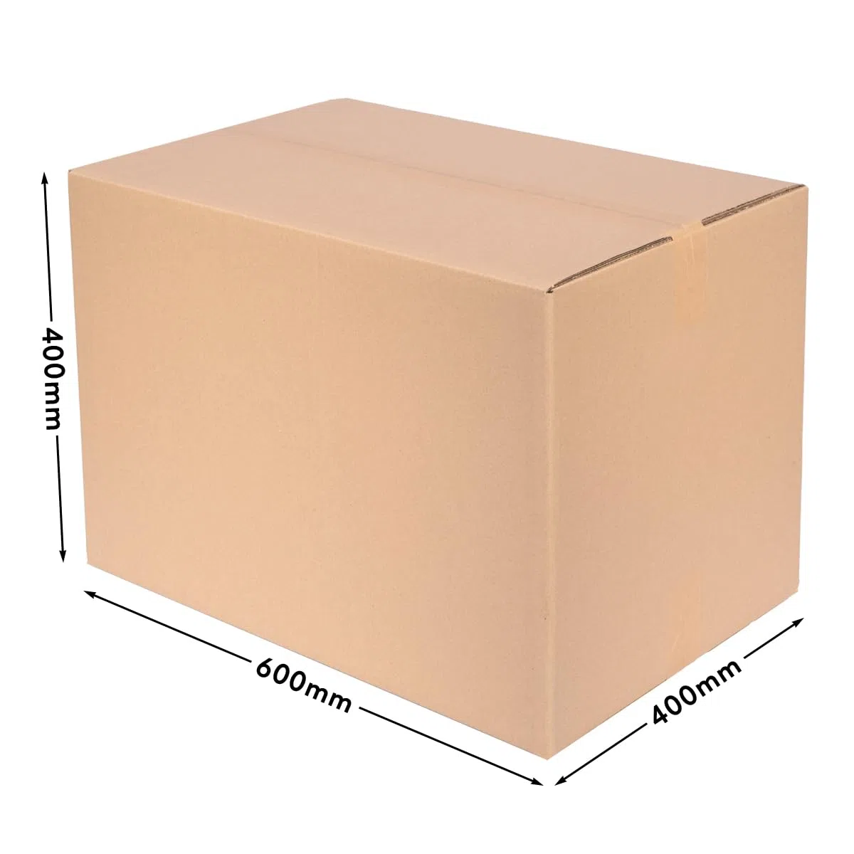 verpacking 300 Caja de cartón plegable Cajas de Cartón la caja, distintos tamaños Cajas de Cartón Ondulado 1 y 2, Braun - 2-wellig, 600 x 400 x 400 mm 2-Wellig [KK-107]