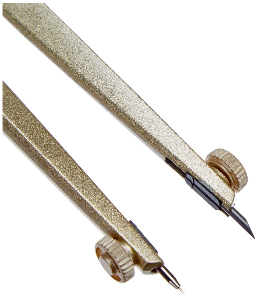 Faber-Castell Stream Compás de ajuste rápido, color oro