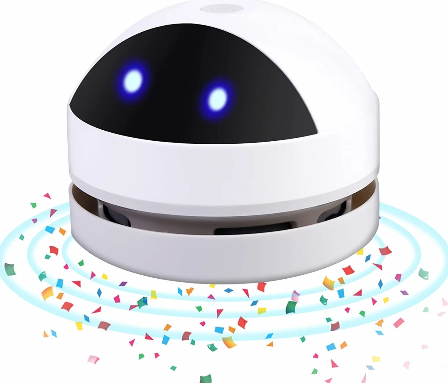 Molbory Aspirador portátil inalámbrico mini aspirador de mesa de alta potencia de succión limpiador de polvo con 120 minutos de tiempo de funcionamiento, recargable por USB para escritorio, escuela,