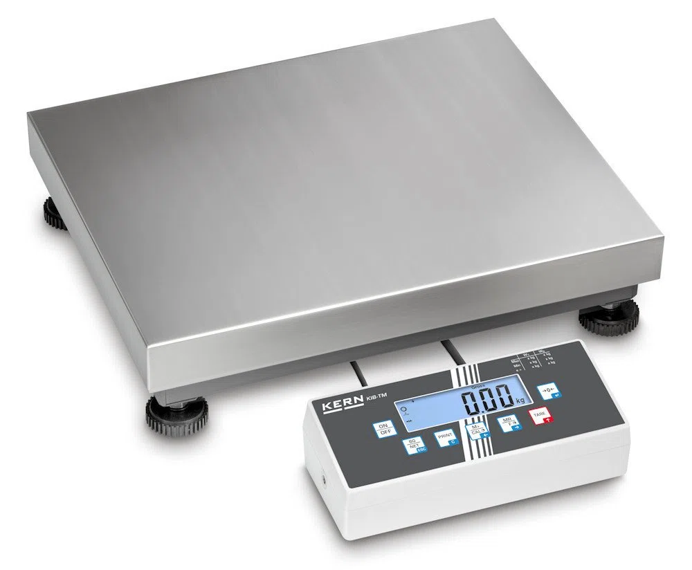 Kern IOC 300K-2M - Balanza de plataforma de acero inoxidable, con numerosas posibilidades de comunicación, Campo de pesaje [Max]: 150 kg / 300 kg, Lectura [d]: 50 g / 100 g, Incl. HOMOLOGACIÓN