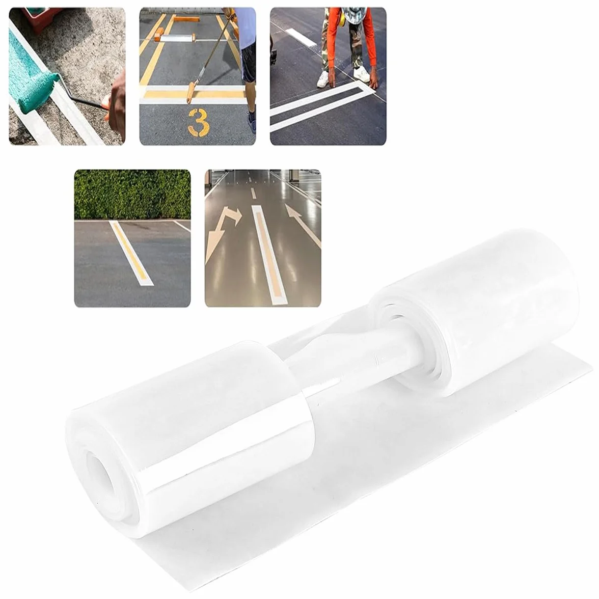 Foldable parking line template concrete asphalt marking stencil for traffic lines