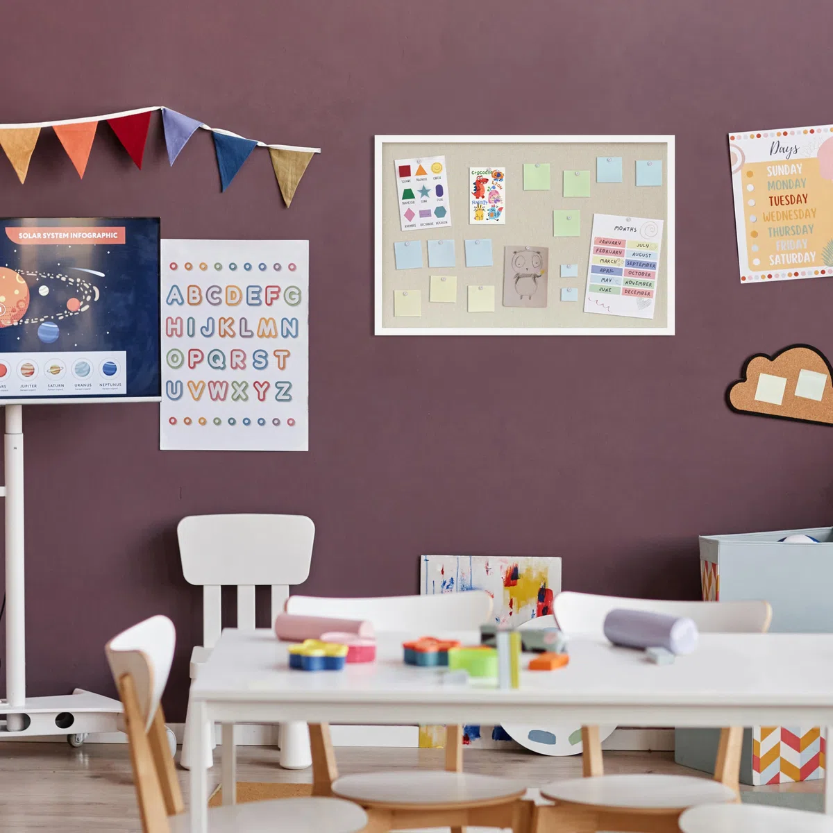 DAHAPYBOO Tablero de corcho con lino blanco, paquete de 2, tablón de anuncios de 30 x 20 pulgadas | Tableros de corcho colgantes para oficina, hogar, escuela, tablero de mensajes o decoración de tablero de visión