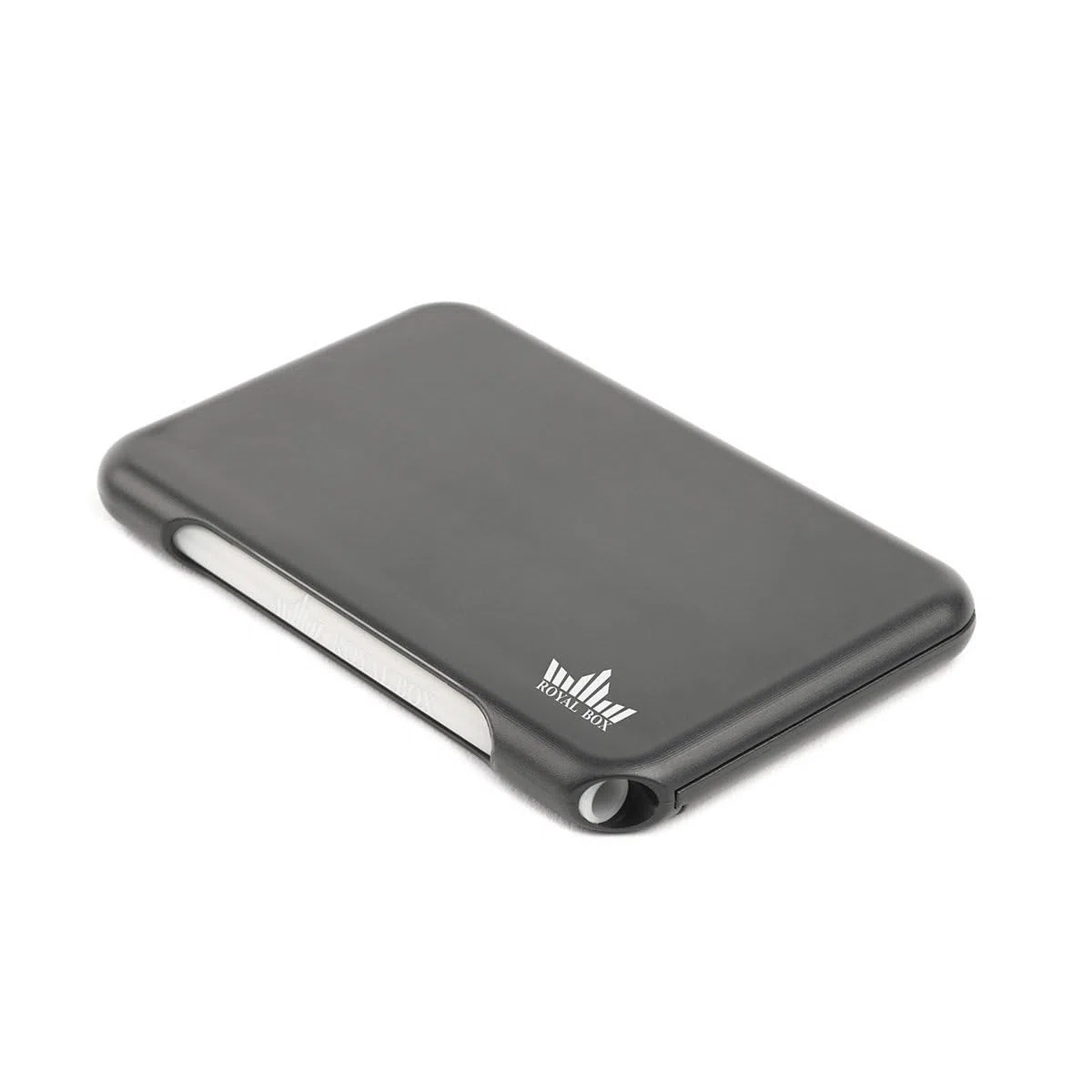 Royal Box Torpedo: almacenamiento discreto, 8 compartimentos, plástico, ideal para viajes, color negro