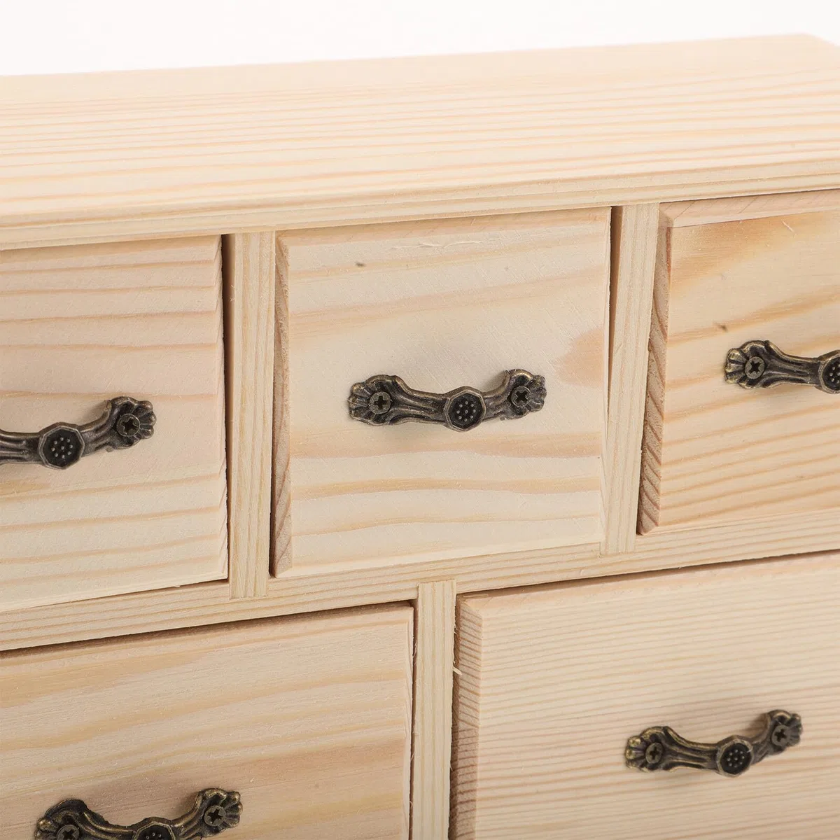 6cajones Caja de Almacenamiento de Madera con Organizador de Escritorio Mini Gabinete de Almacenamiento para Escritorio de Oficina Papelería y Archivos