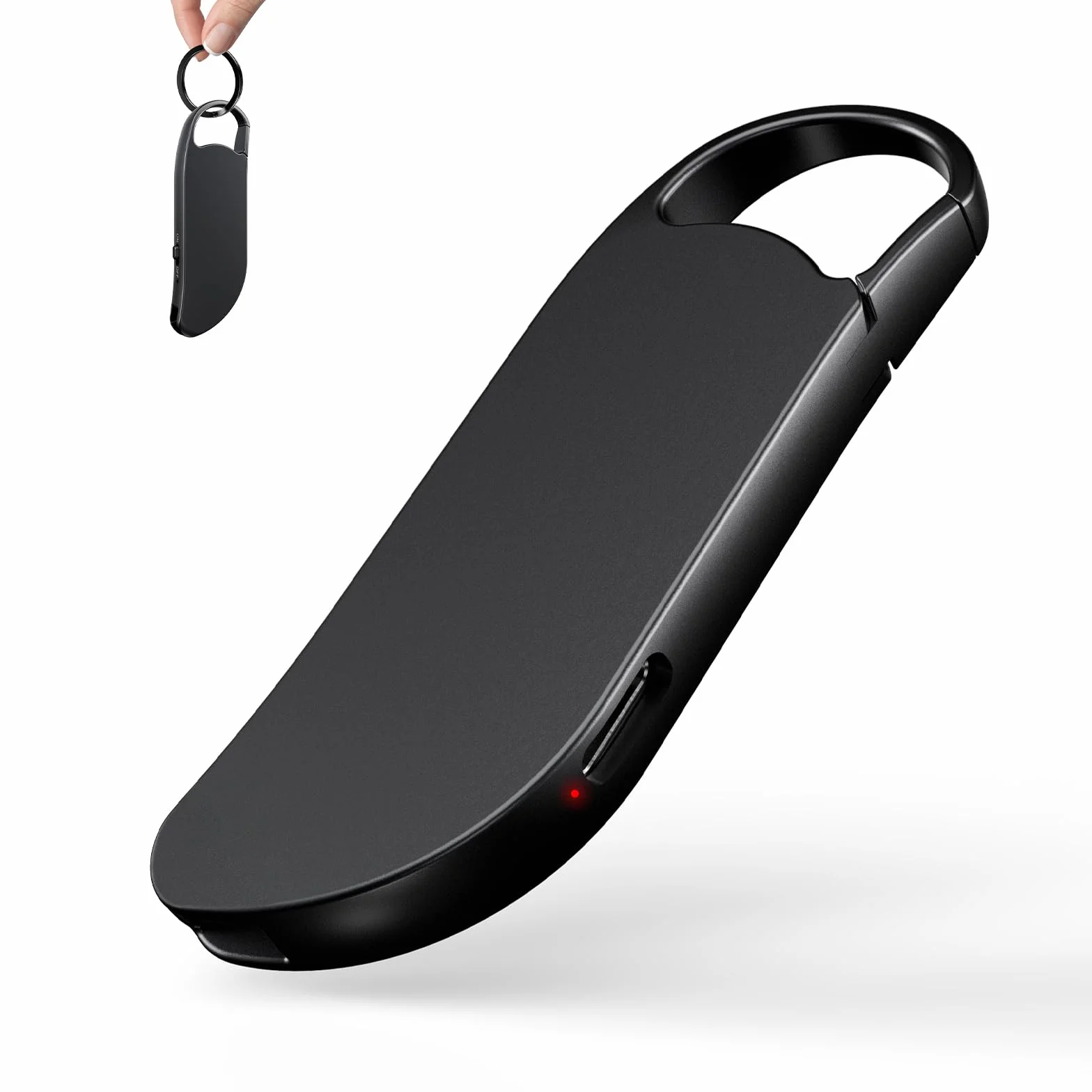 Clooissr Grabadora de Voz Digital 64GB 1536Kbps con Reducción de Ruido, Mini Portátil para Clases Reuniones