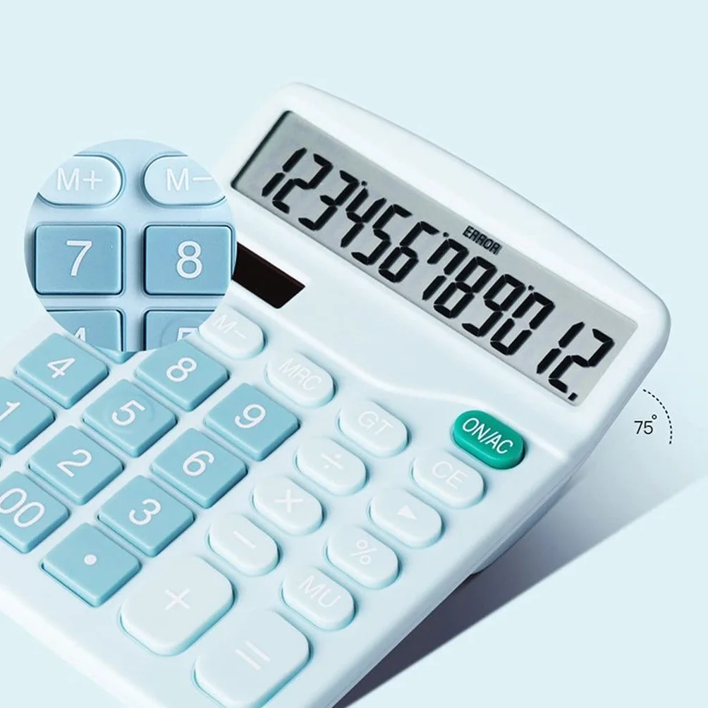 Calculadora Científica Digital Solar De Escritorio 12 Dígitos Herramienta Contabilidad Empresarial Financiera