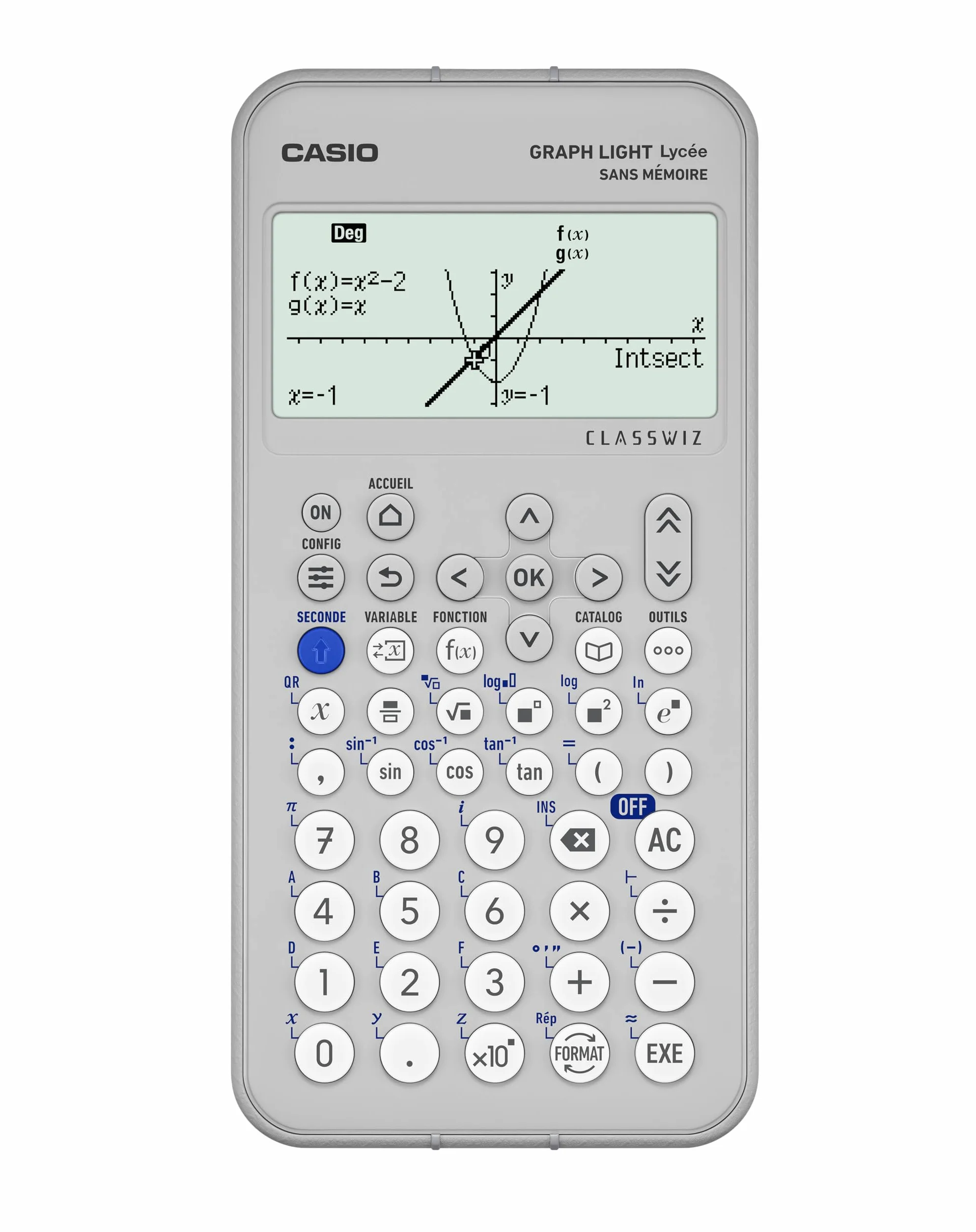 Calculatrice scientifique Casio Graph Light Gris