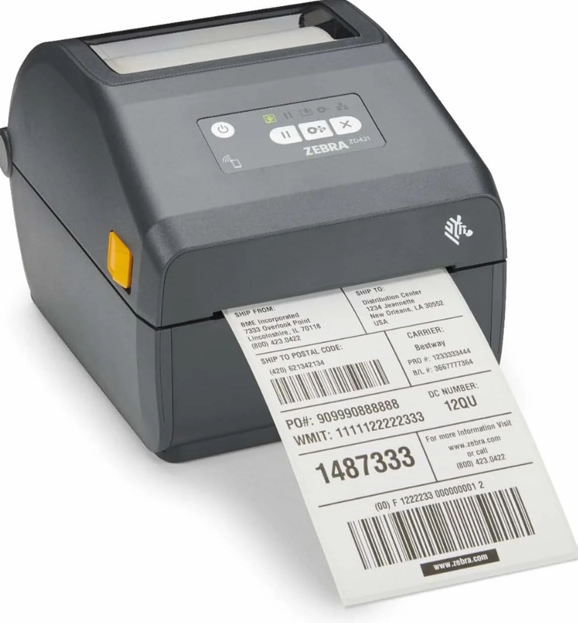 ZEBRA - Impresora térmica directa ZD421 - Bluetooth 4.0, Wi-FI, USB Host y Ubicación de conectividad modular - para logística, fabricación, venta al por menor y salud
