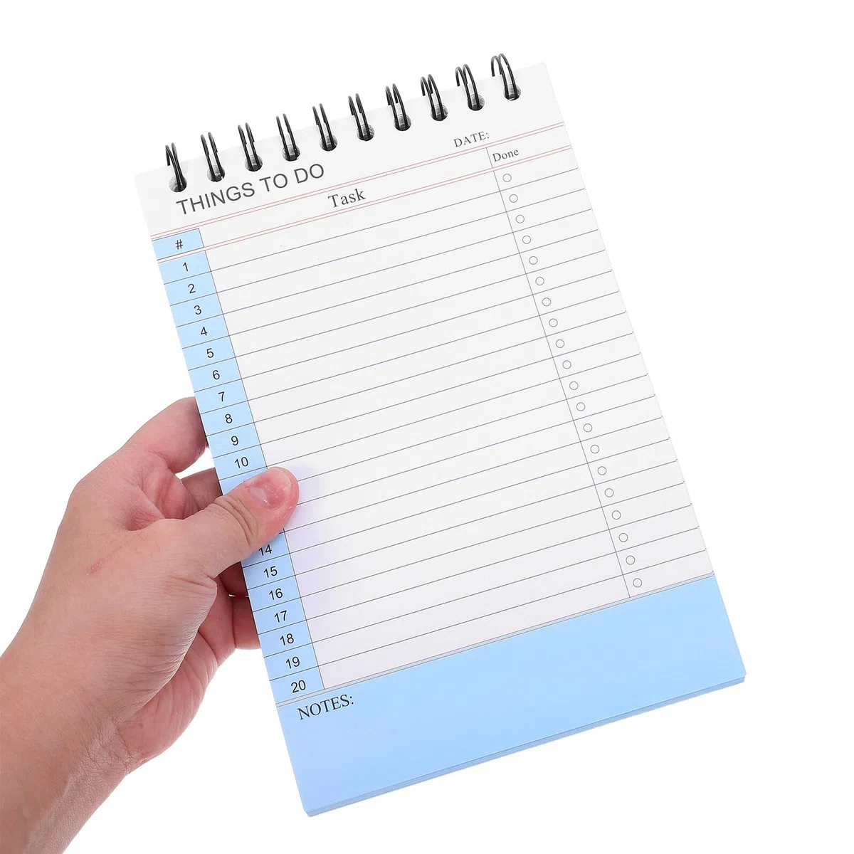 Cabilock Planificador de Trabajo Cuaderno Espiral 2 Unidades con Diseño Minimalista y Secciones de Notas Rayadas para Oficina Hogar