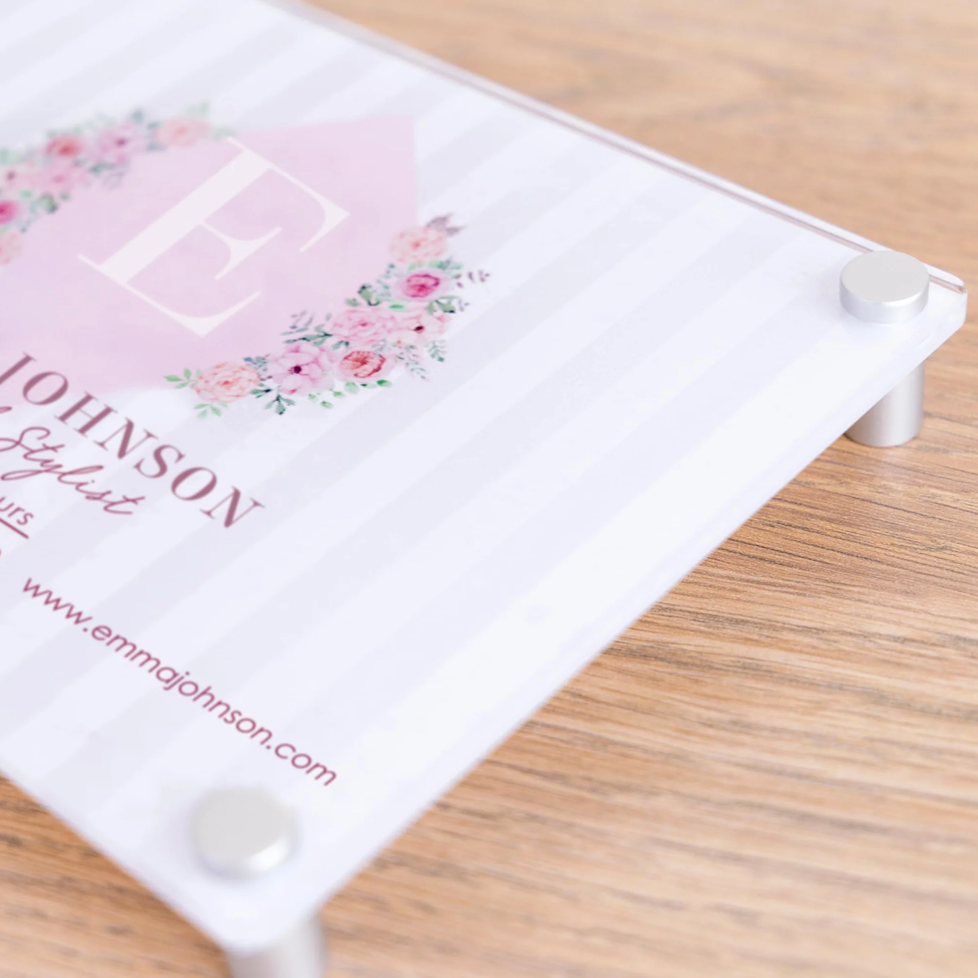 Placa Metacrilato A4 Personalizada Letrero Empresa 30x21 cm Tornillos Incluidos