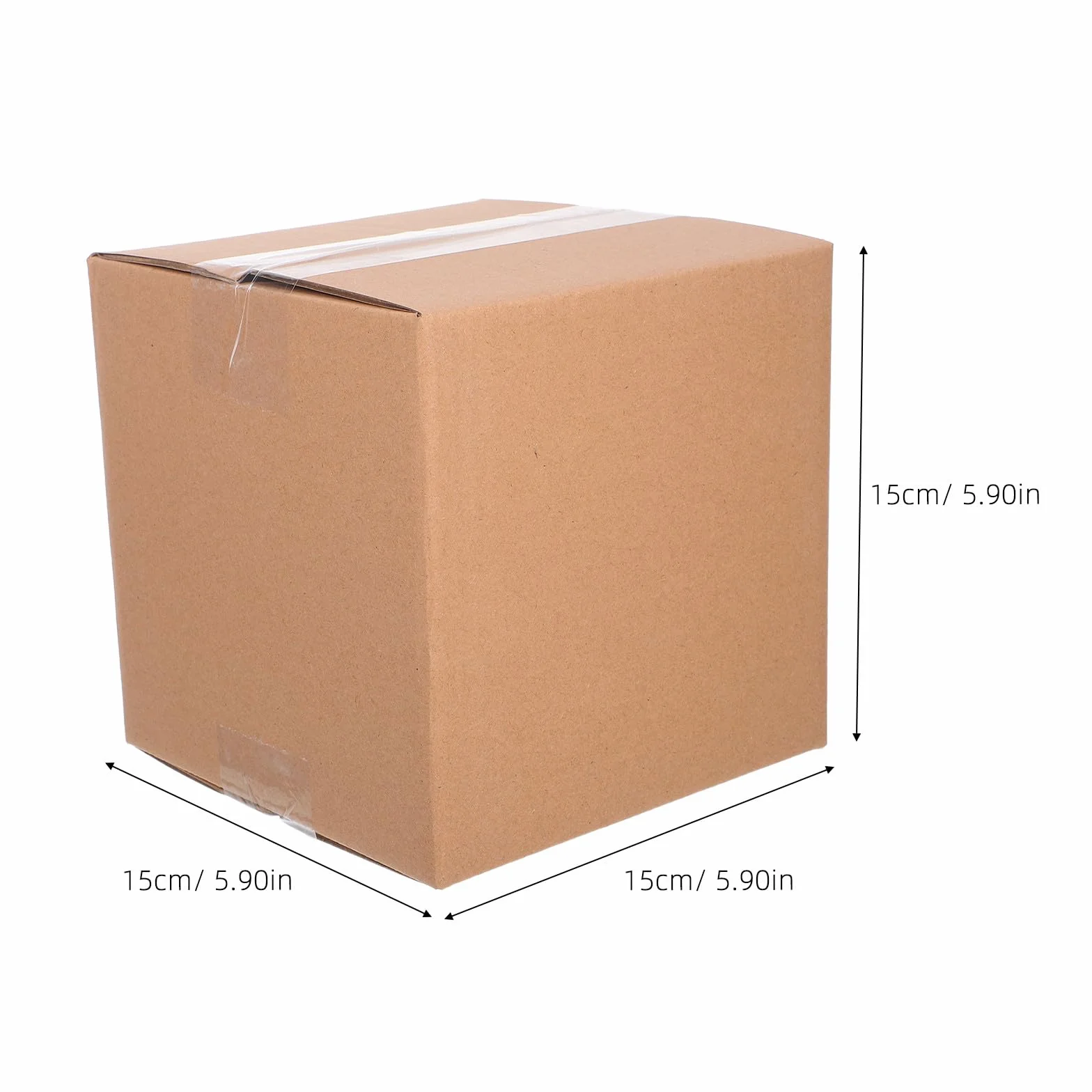 DOITOOL 15 Piezas Caja Exprés Cuadrada de Cartón Marrón para Envíos Cajas de Embalaje para Mudanzas Unidades de Paquete Pequeño para Envío de Paquetes Pequeños