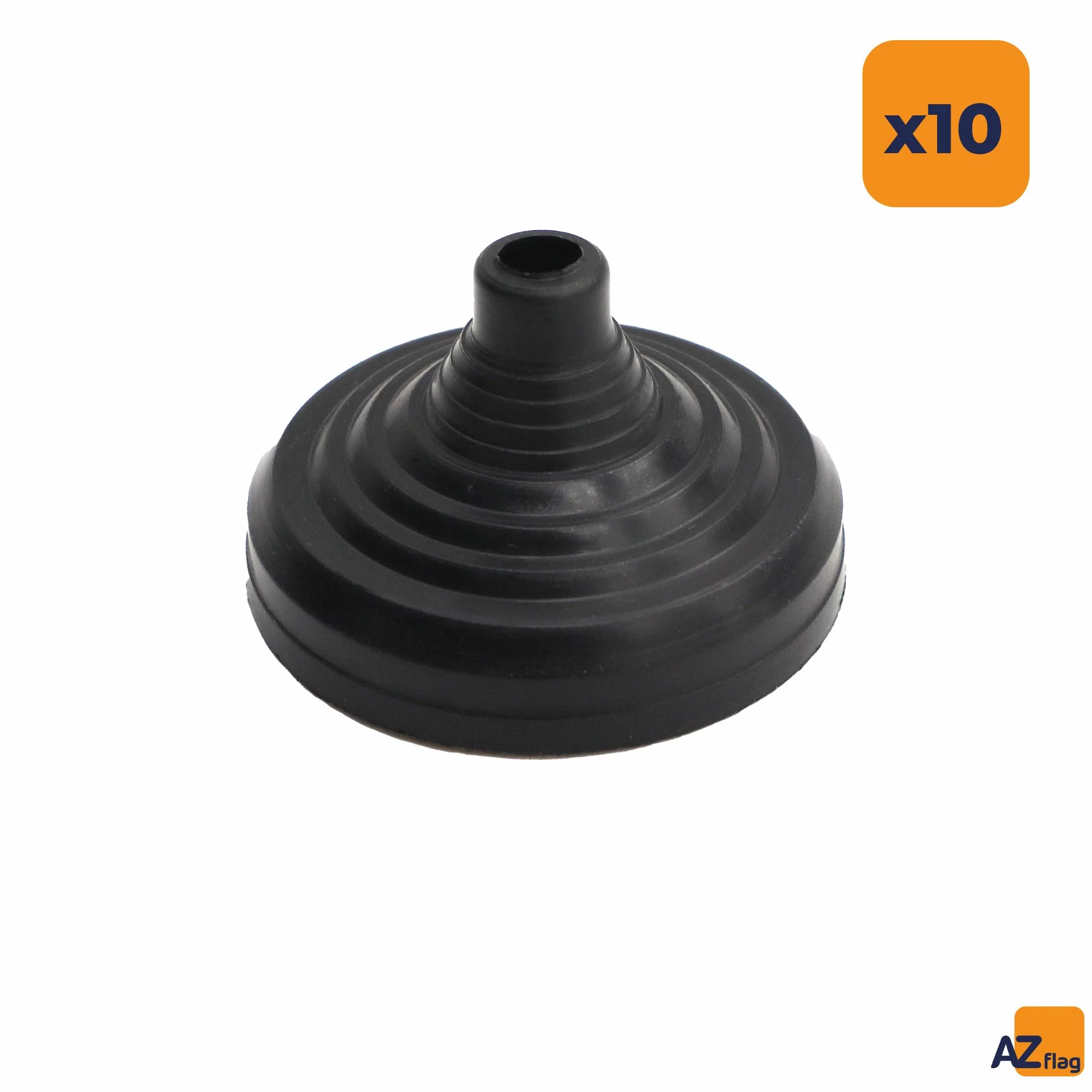AZ FLAG - 10 banderas italianas de oficina, 100% poliéster con mástil de 25 cm y base de plástico negro