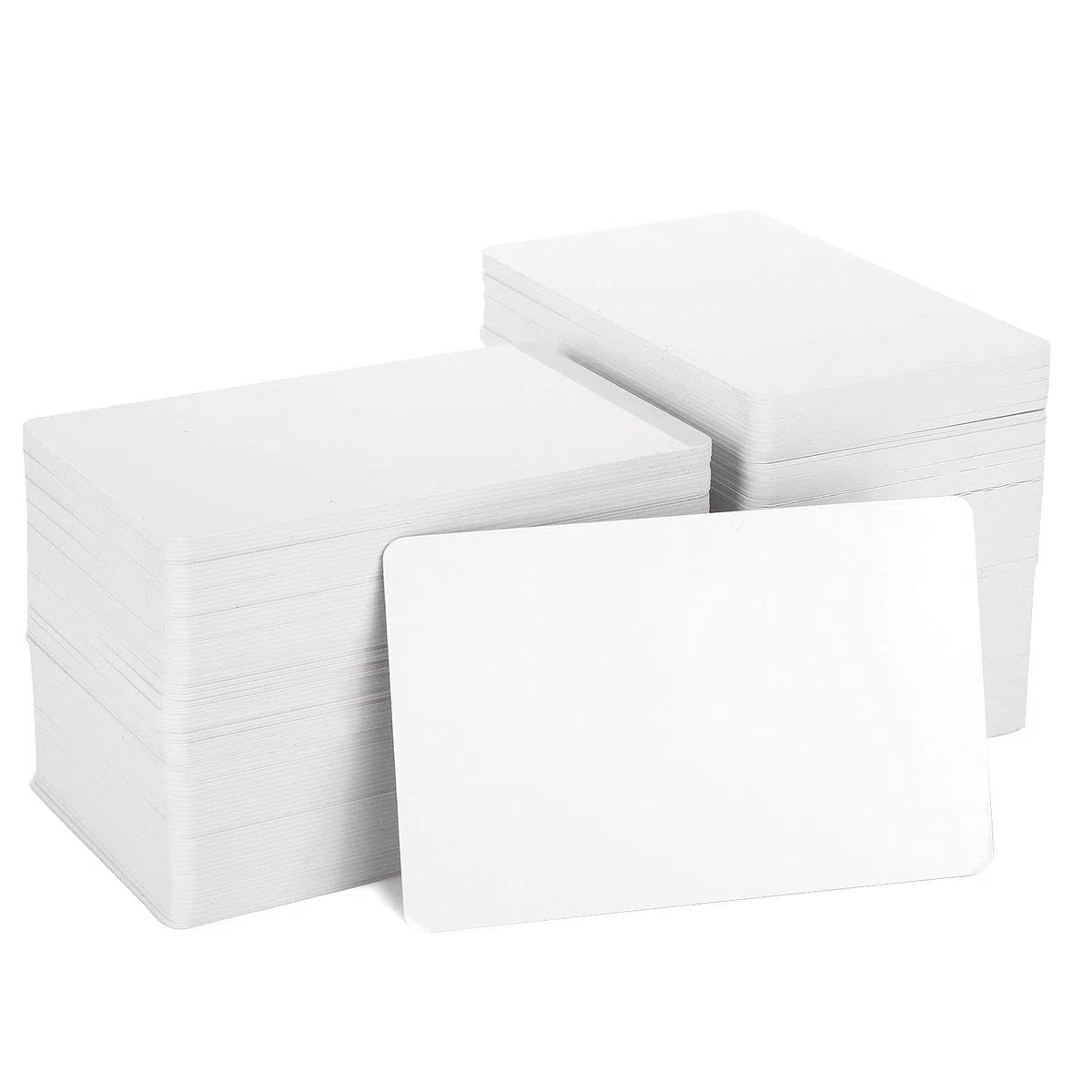 200 Unidades de Tarjetas PVC en Blanco CR80 - Tarjetas de Identificación de Plástico para Negocios, Compatibles Con Impresoras de Identificación - 30