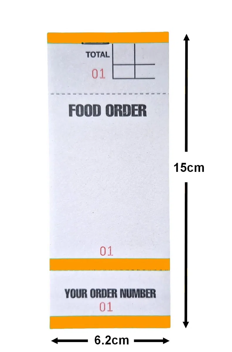 Almohadillas para pedidos de alimentos 100 a libro restaurante para llevar BF84 (100)