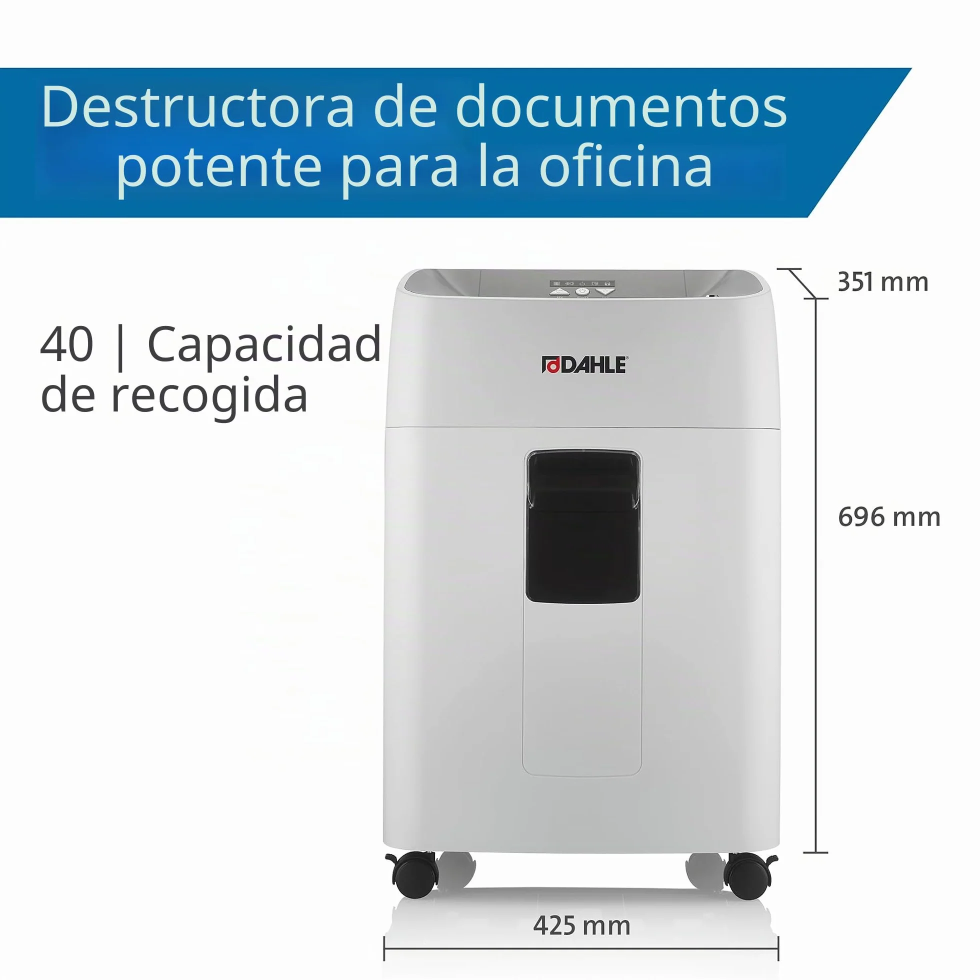 Trituradora de Papel Dahle SHREDMATIC 300 40 L