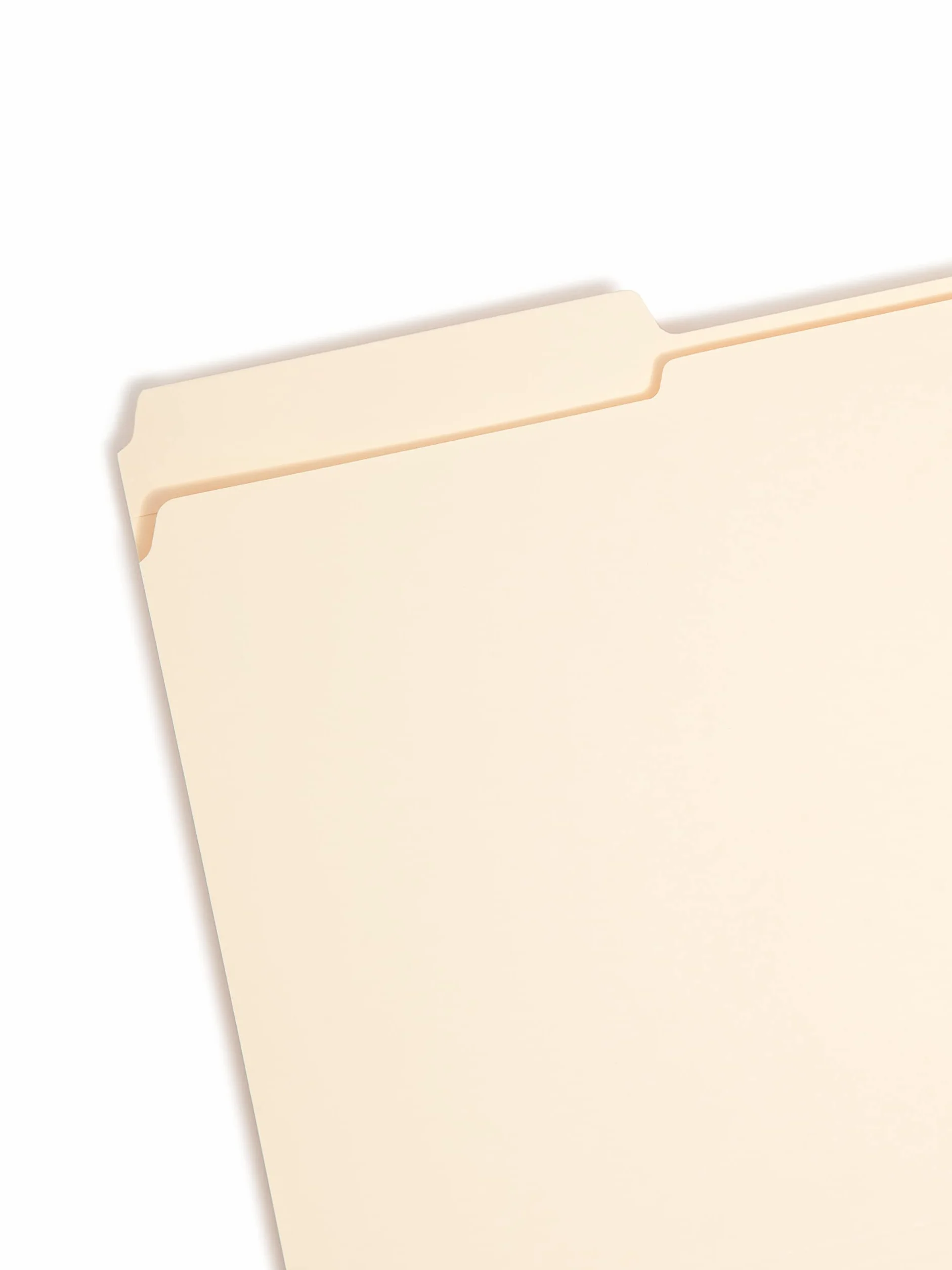 Folders, One Fastener, 1/3 Cut Assorted, Top Tab, Legal, Manila, 50/Box