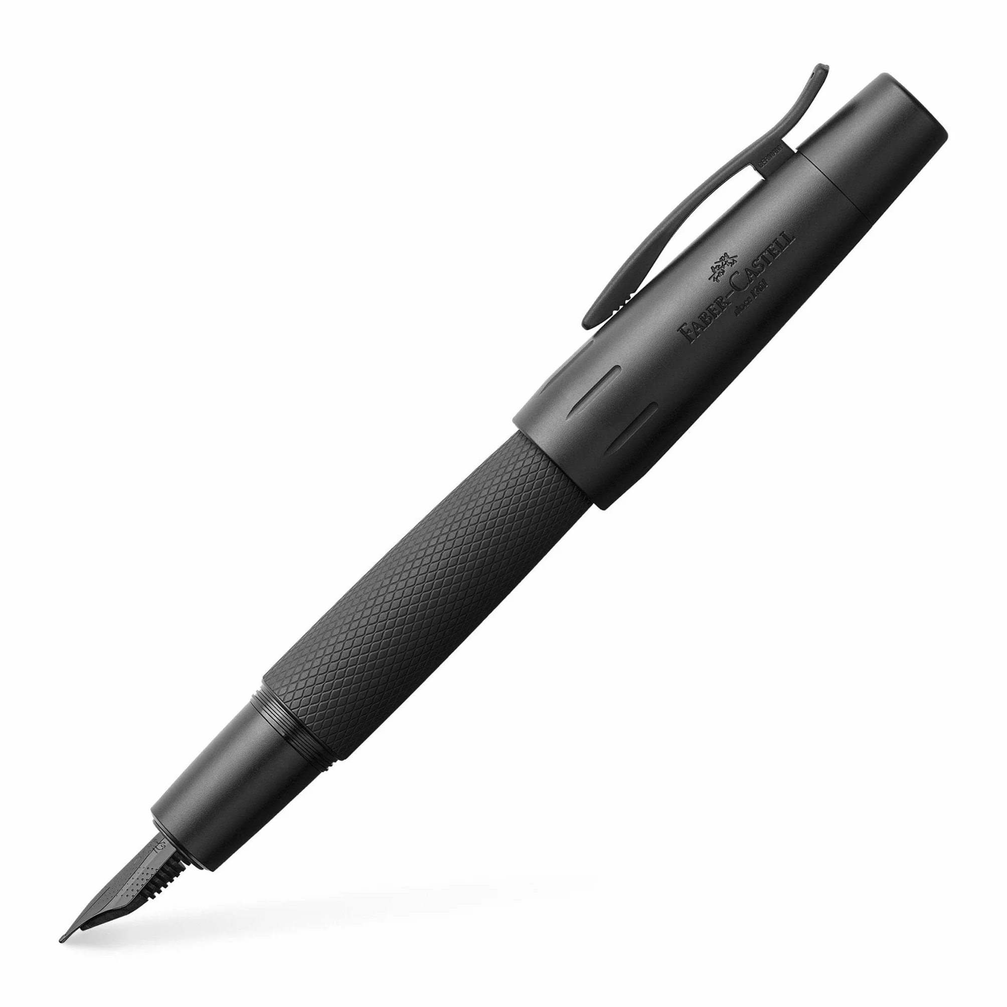 FABER-CASTELL - Pluma estilográfica e-motion Pure Black, plumín EF