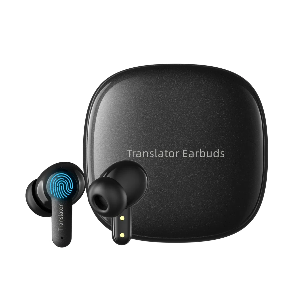 ANFIER Auriculares de traducción 3 en 1, dispositivo traductor de idiomas, 144 idiomas y acentos, traducción en línea, batería de larga duración, adecuado para viajes, negocios, color negro M3