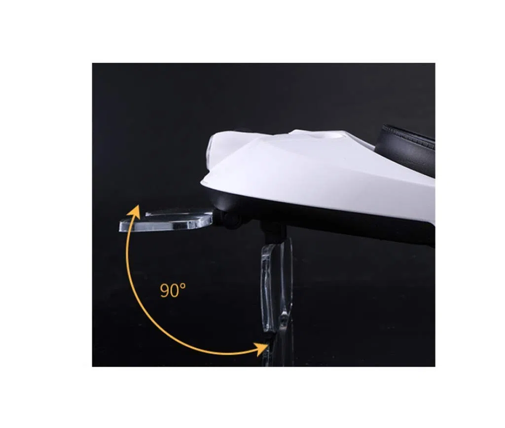 Lupa de Mano portátil Plegable Lupa montada en la Cabeza, con luz LED 5X HD, Adecuada para Leer periódicos, mapas, Reparaciones, Relojes Lupa iluminada