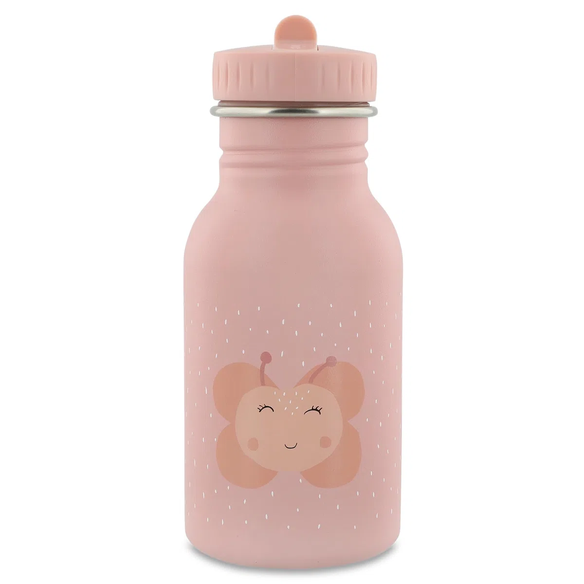 Trixie - Botella para Niños de Acero Inoxidable 350ml (Mrs. Butterfly)