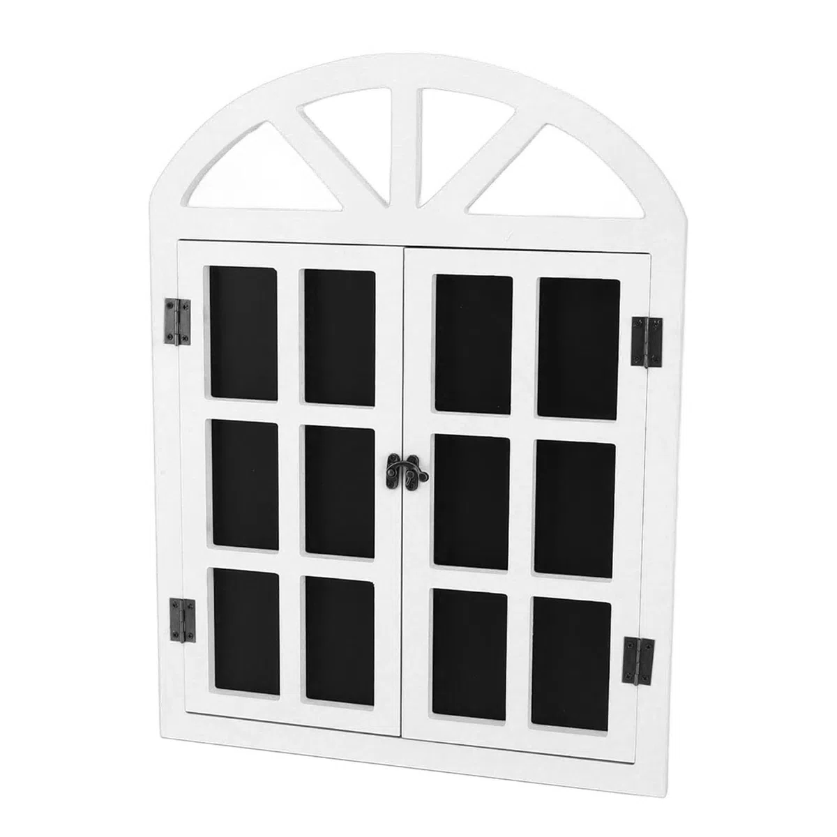 Letrero de Pizarra de Ventana Falsa, Tablero Negro, decoración versátil, Tablero de Mensajes fácil de Colgar para Pared de Tienda y hogar (Blanca)