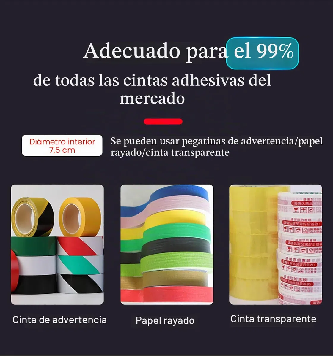 Aplicador de Cinta para Suelos,con Rodillo de Goma, para Marcar Suelos, Marcar Carriles de Cancha