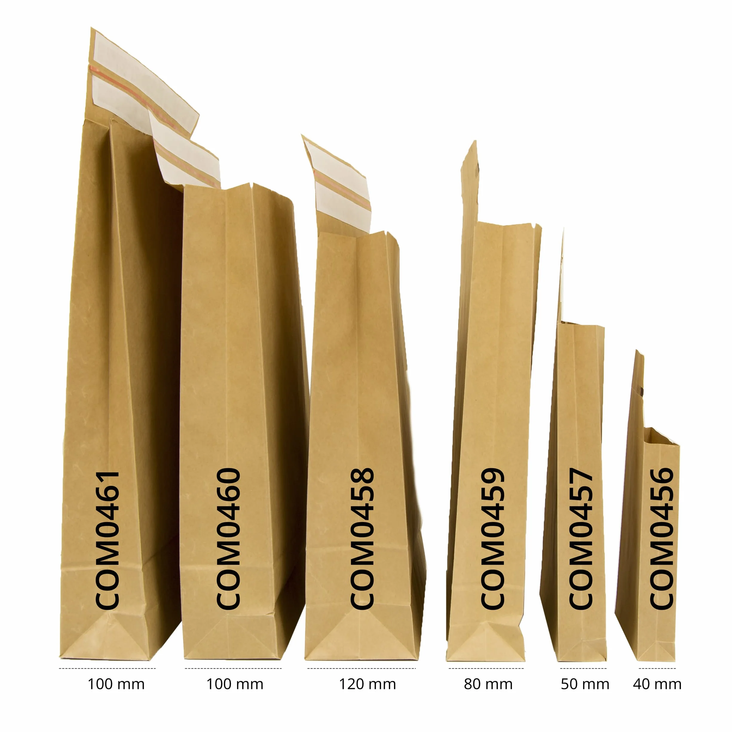 Sobres de Papel Kraft con Doble Tira de Silicona de 3 Fuelles para Envíos y Empaquetados. Bolsas de Papel para Enviar Ropa, Complementos, Decoración o Regalos - Ofituria