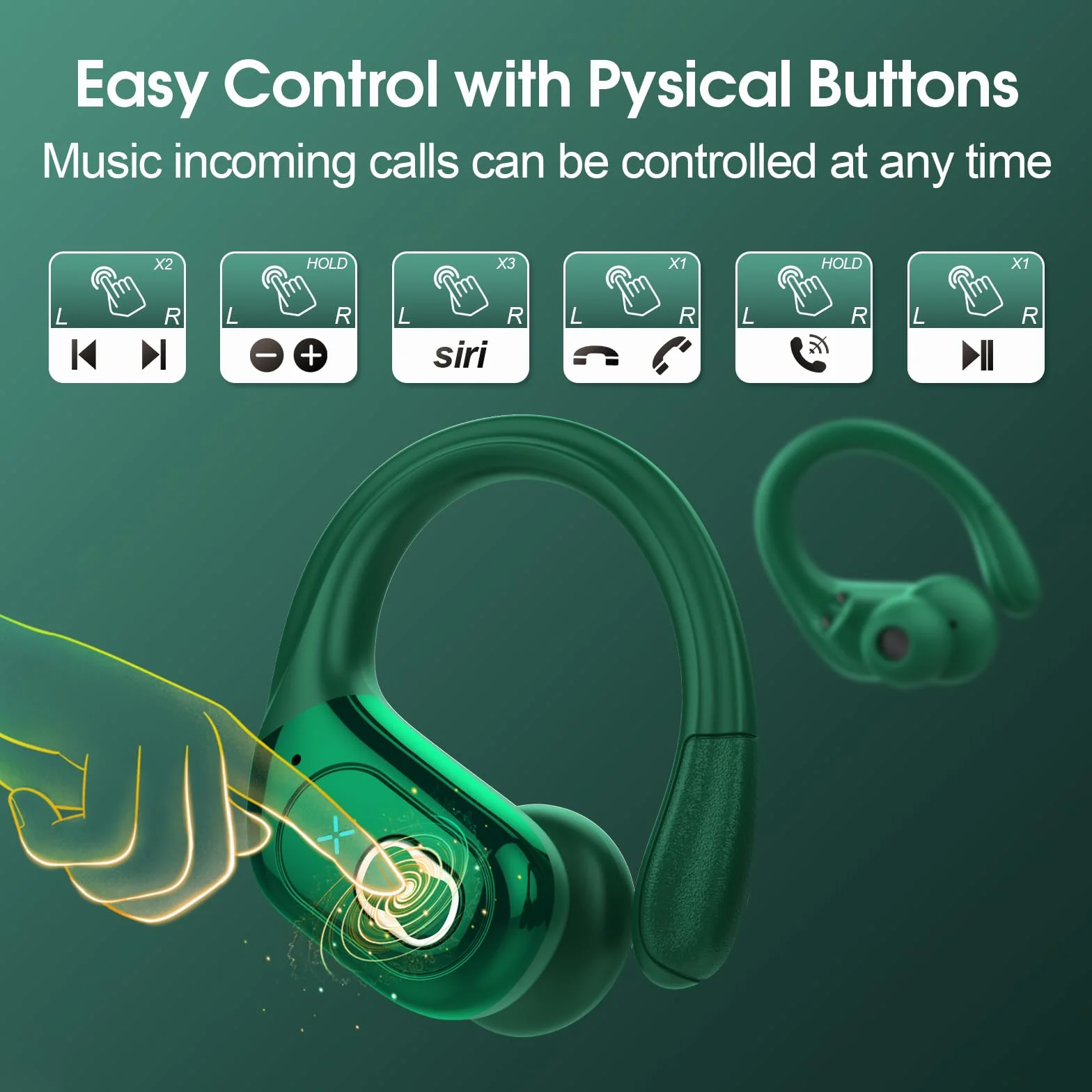 AI Auriculares Traductor en Tiempo Real(2026), 164 Idiomas y 6 Modos de Traducción, 3 in 1 AI Auriculares Traductor, Bluetooth 5.4 con ENC y App con para Viajes/Negocios/Aprendizaje/Reunirse Verde