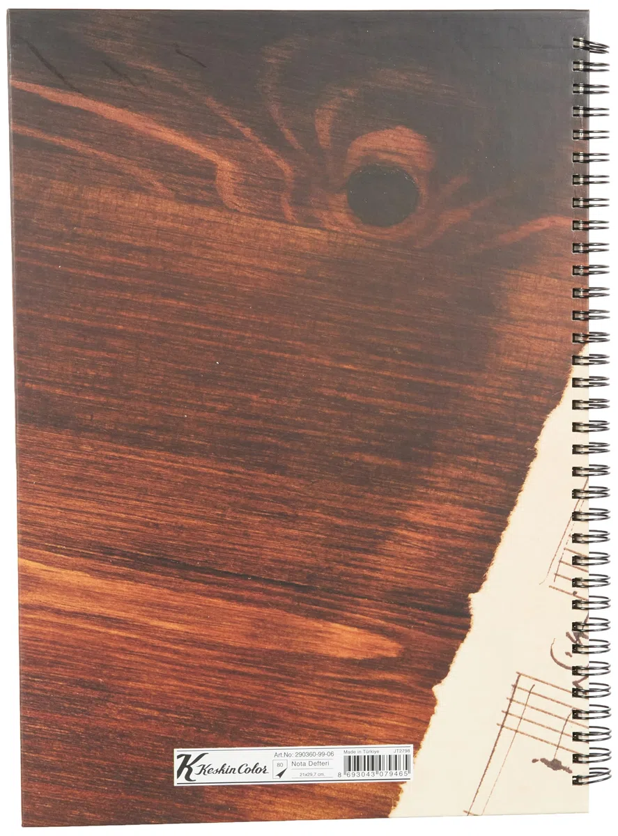 Sharp Color A4 80 Yp. Libro de música encuadernado en espiral de tapa dura