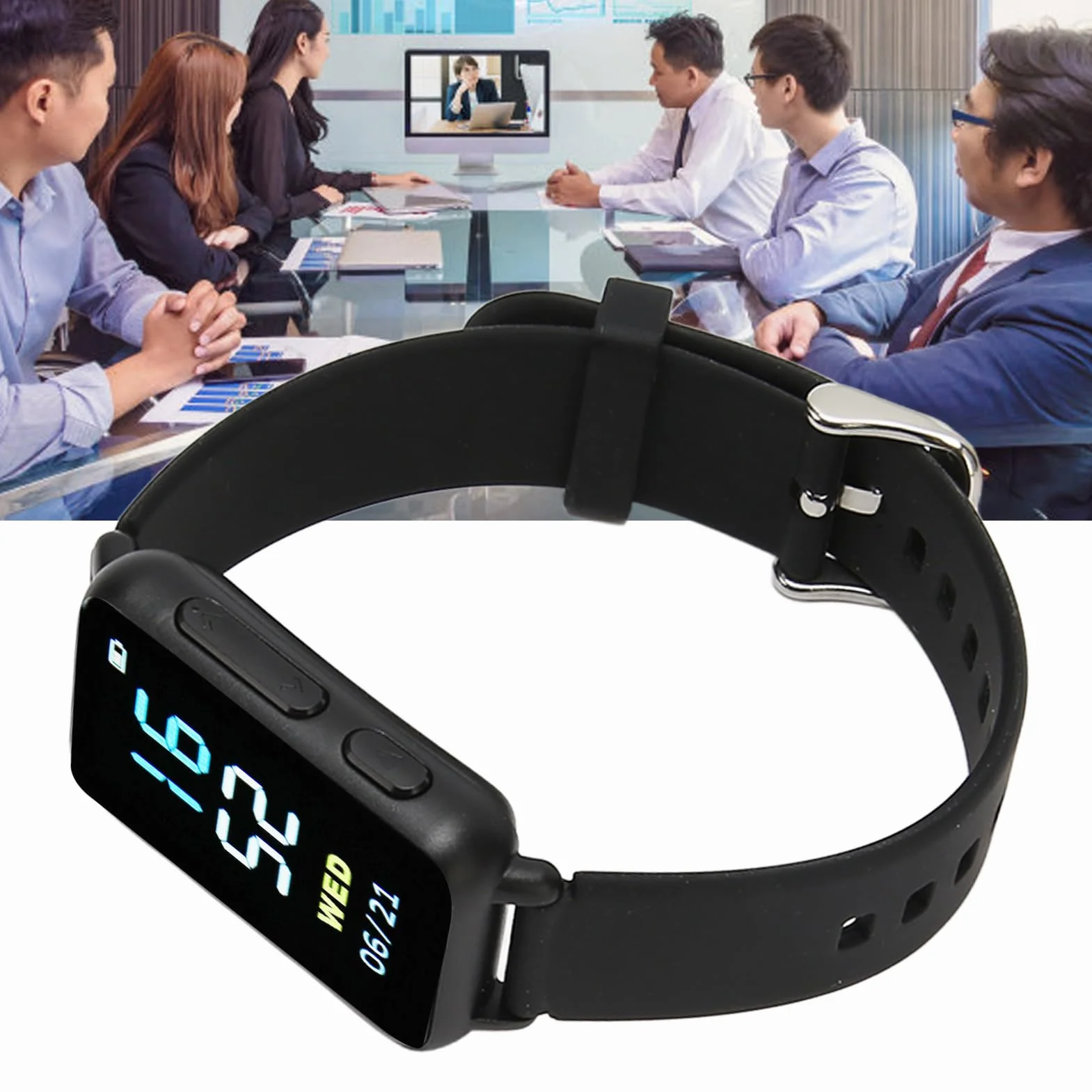Reloj con Grabadora de Voz, 50 Horas de Grabación Continua, Dispositivo de Audio MP3 (4g)