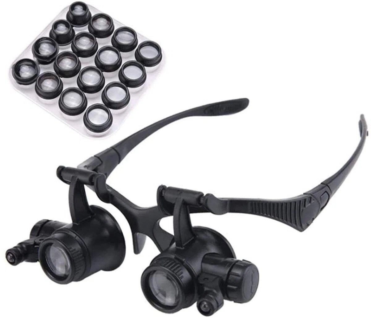 Lupa De Diadema, Gafas De Aumento Iluminadas Para La Cabeza, Lupa De Diadema Para Leer, Lupa Para Joyería, Reloj, Reparación Electrónica, Lupa Para Leer, Lupa Para Joyería, Pasatiempos, Lectura, Joye