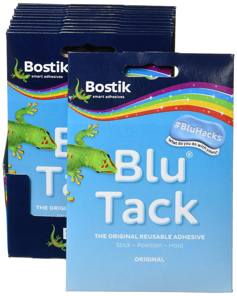 Bostik 24552 - Masilla adhesiva reutilizable, azul [Pack de 12]