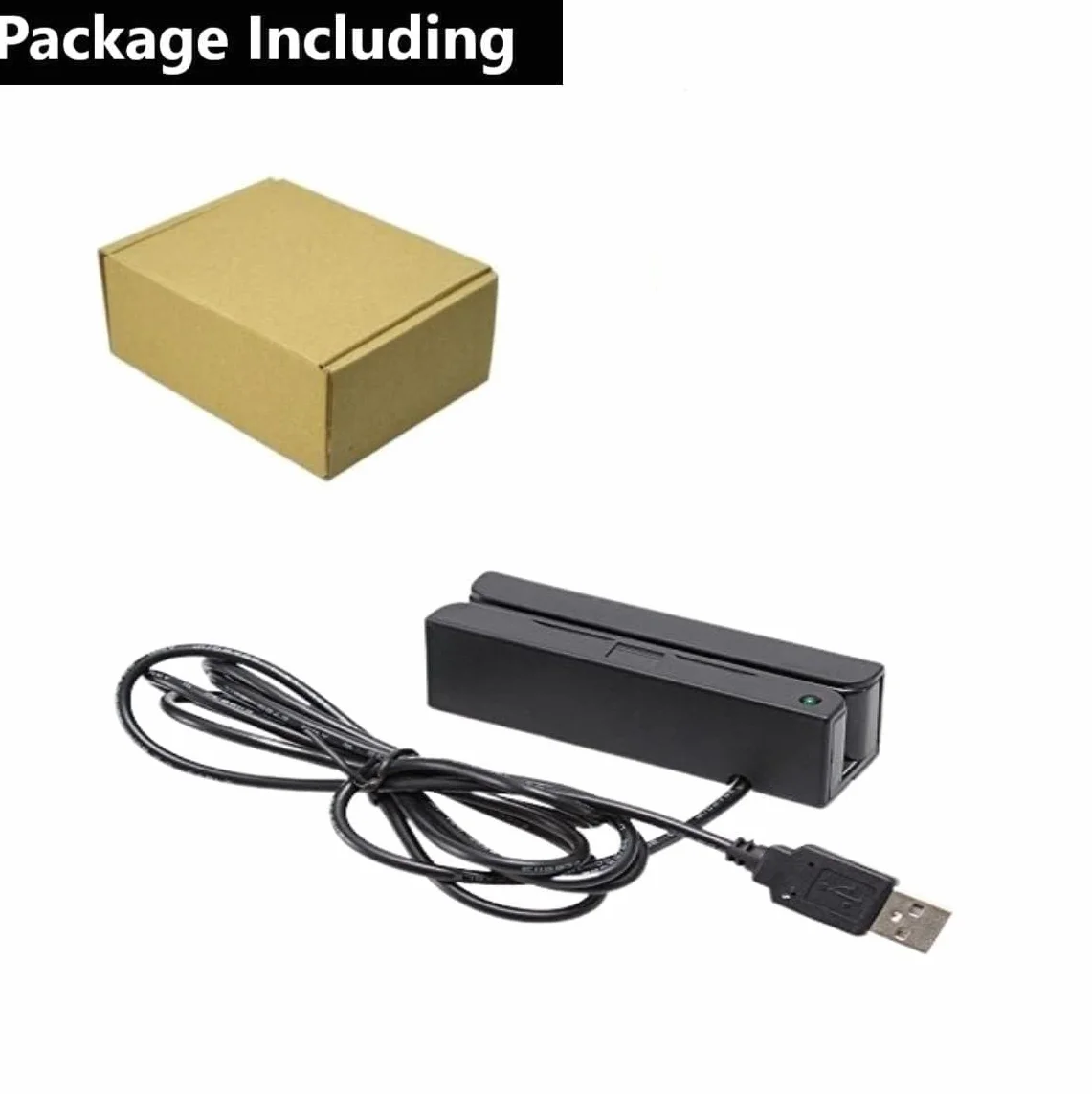 Lector de Tarjetas Magnéticas MSR100 USB Mini 3 Pistas Hi-Co