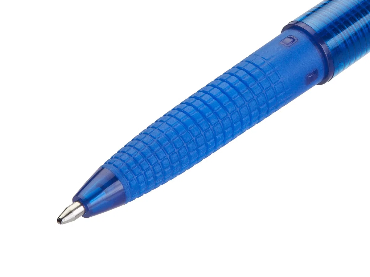 Bolígrafo Pilot Super Grip G Stick - Bolígrafo de punta redonda, trazo mediano, color azul, (40 unidades)., color negro