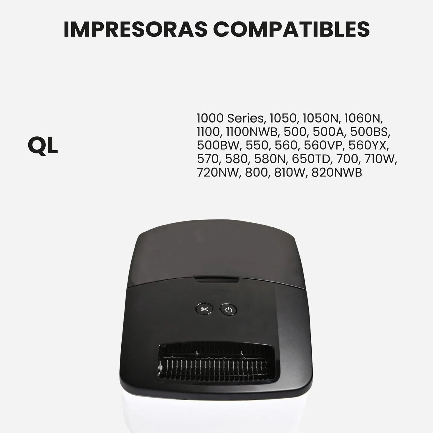 TONER PACK DK-22205 Compatible Rollo de Etiquetas DK-22205 [62mm x 30.48m] - Cinta continua de papel blanca para Brother P-Touch QL-500 550 570 700 710W 720NW 800 810W 820NWB 1050 1100 (20 Unidades)