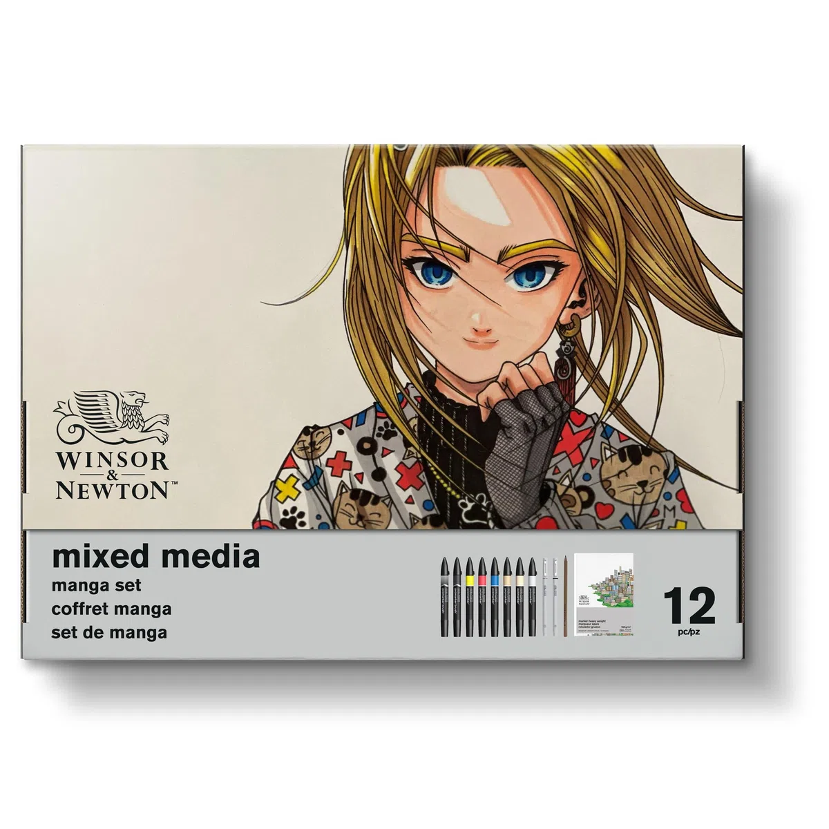 Winsor & Newton Promarker Mixed Media Set - Manga