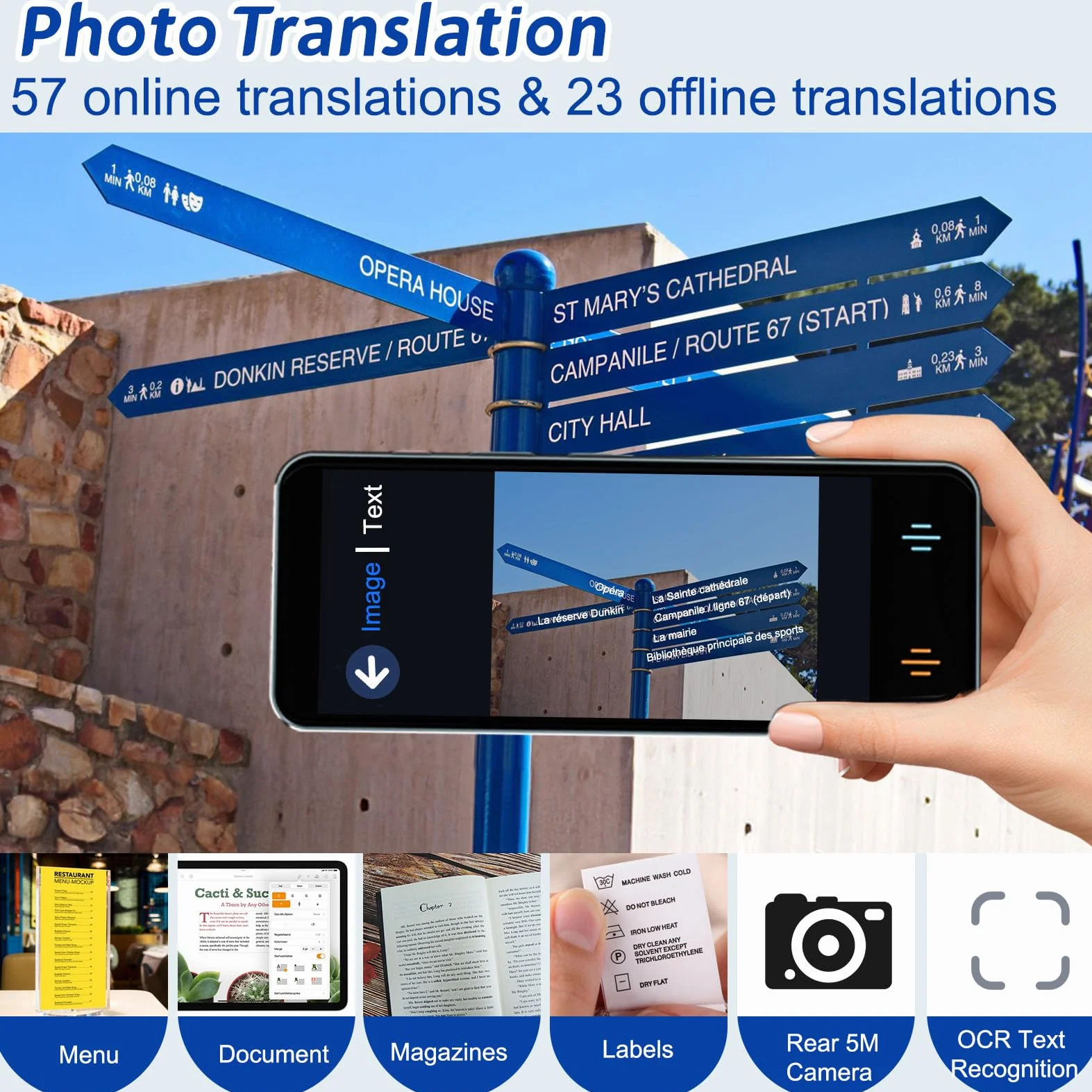 Dispositivo de Traducción de idiomas, traductor AI Inteligente de 142 Idiomas,Traducción fuera de línea y traducción bidireccional instantánea, para aprender, como regalos de negocios o de viajes