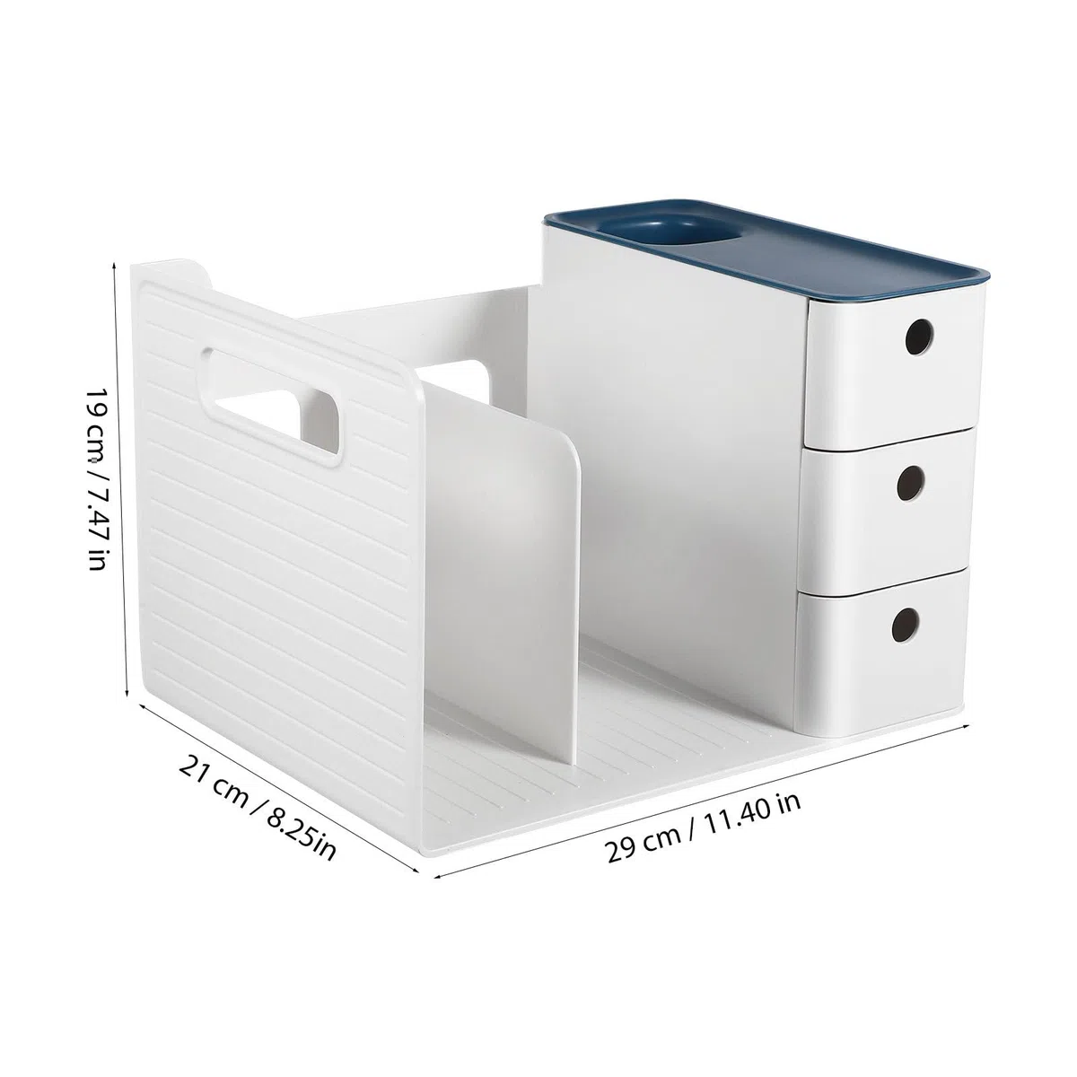 VILLCASE Organizador de Cajones de Plástico Diseño Moderno para Oficina y Espacio de Trabajo