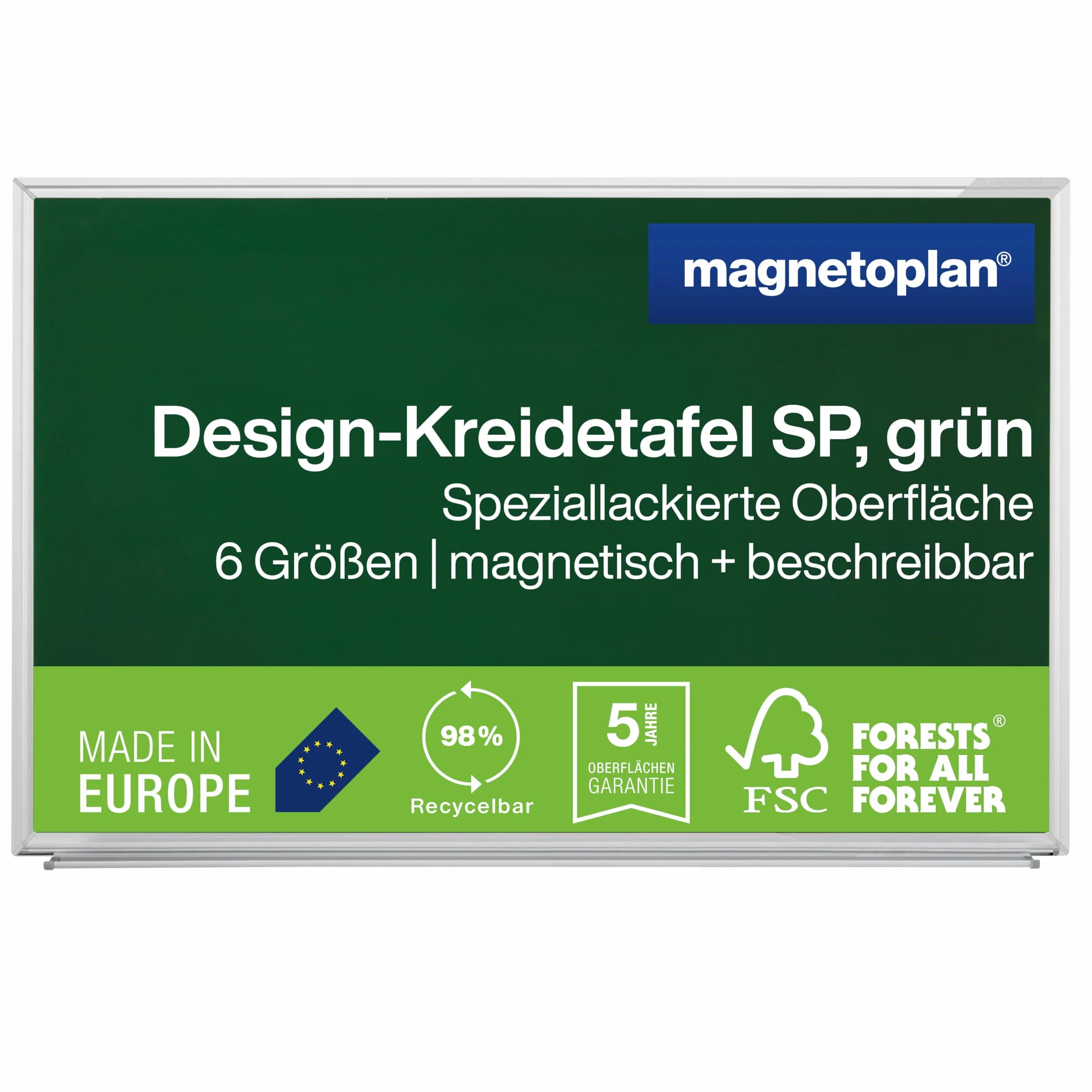 Magnetoplan - Pizarra de tiza SP, 2200 x 1200 mm