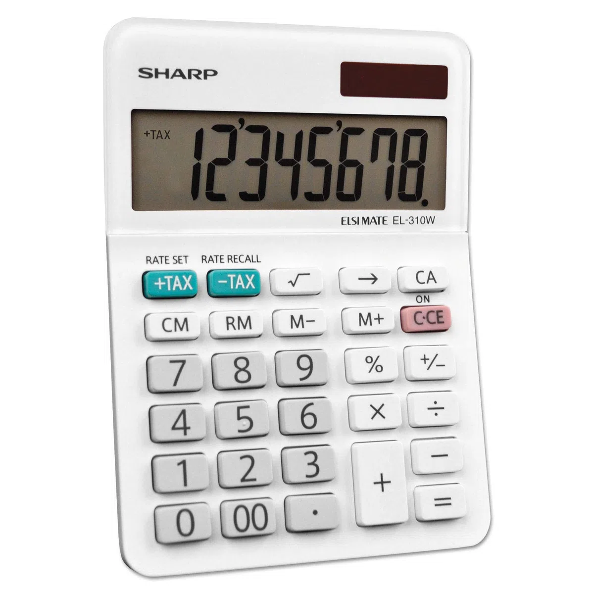 Sharp EL-310WB Calculator, White 3.125