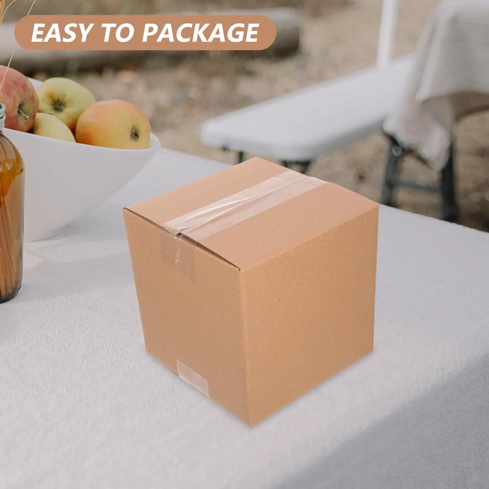 DOITOOL 15 Piezas Caja Exprés Cuadrada de Cartón Marrón para Envíos Cajas de Embalaje para Mudanzas Unidades de Paquete Pequeño para Envío de Paquetes Pequeños