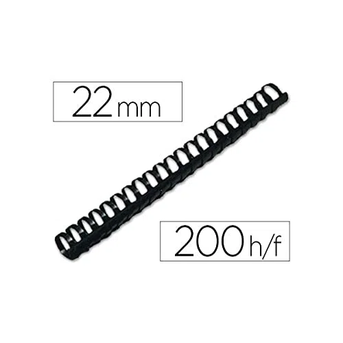 CANUTILLO Q-CONNECT REDONDO 22 MM PLASTICO BLANCO CAPACIDAD 200 HOJAS CAJA DE 50 UNIDADES