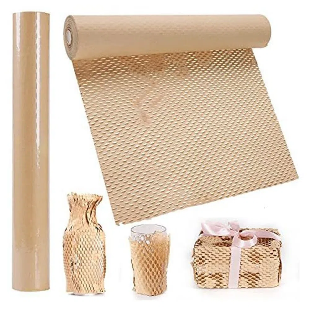 Papel de panal de abeja, papel de embalaje, material de relleno, material de embalaje, papel de estraza de papel protector, embalaje para embalar/almacenar objetos exquisitos frágiles,