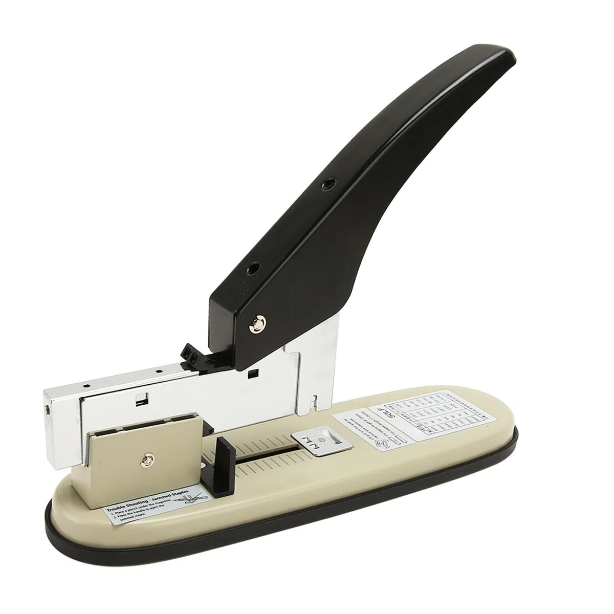 Grapadora de oficina con capacidad para 210 hojas, grapadora de escritorio grande, grapadora escolar ergonómica y sin esfuerzo con base antideslizante para el hogar, la oficina, la