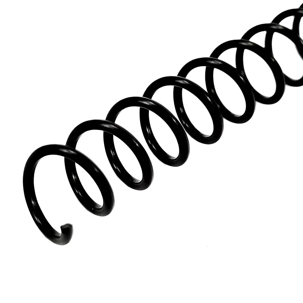 RAYSON Espiral Encuadernacion de Plastico, 50 Hojas, Paso de 3:1, 9,5 mm, Negro, Paquete de 100