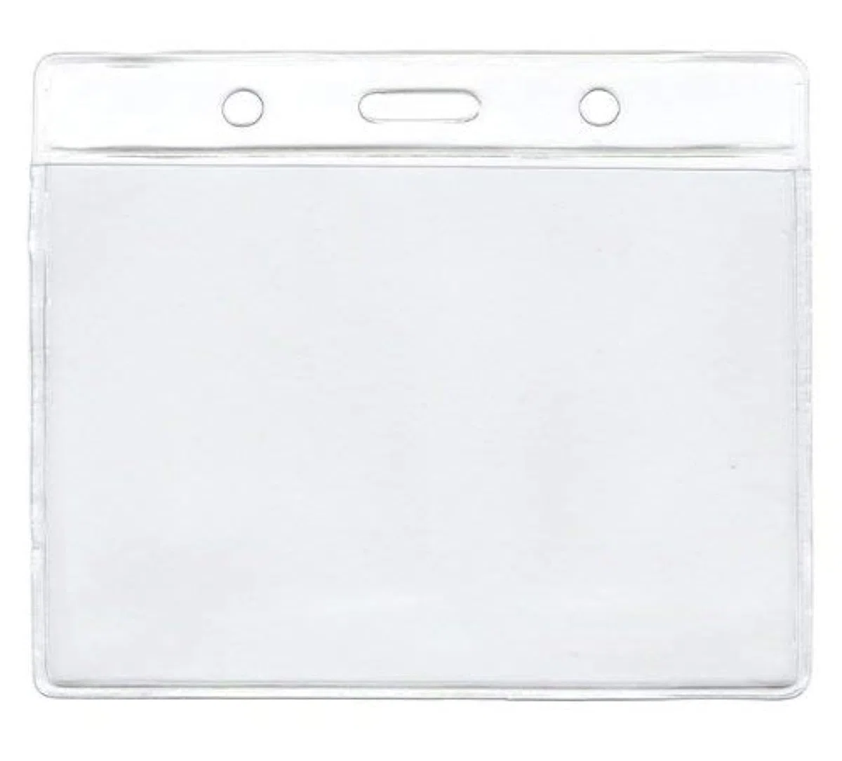 CKB LTD Conferencia Fundas para tarjetas de identificación Bolsillo Plástica Vinilo transparente portador grande, bolsos de Plástico 118x110mm capacidad para tamaño de la tarjeta 115x95mm 50 Piezas