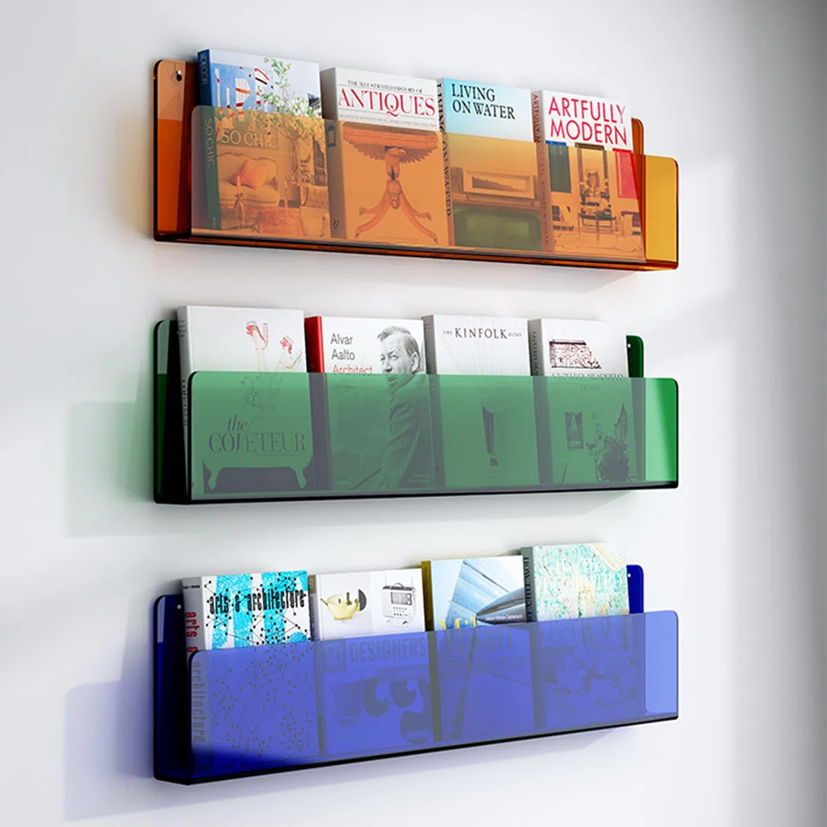 Portafolletos de pared de malla， Expositor vertical de pared: ideal for folletos, revistas, folletos, menús, volantes y panfletos.(31.2 in)